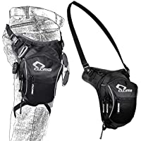 Los mejores  - JOQINEER Bolso de Bolsa de Pierna para Hombre Senderismo Bicicleta Moto Deporte Impermeable-Fanny Waist Pack Carreras de…